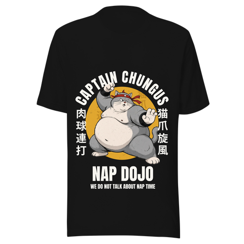 Captain Chungus Nap Dojo Tee - Black