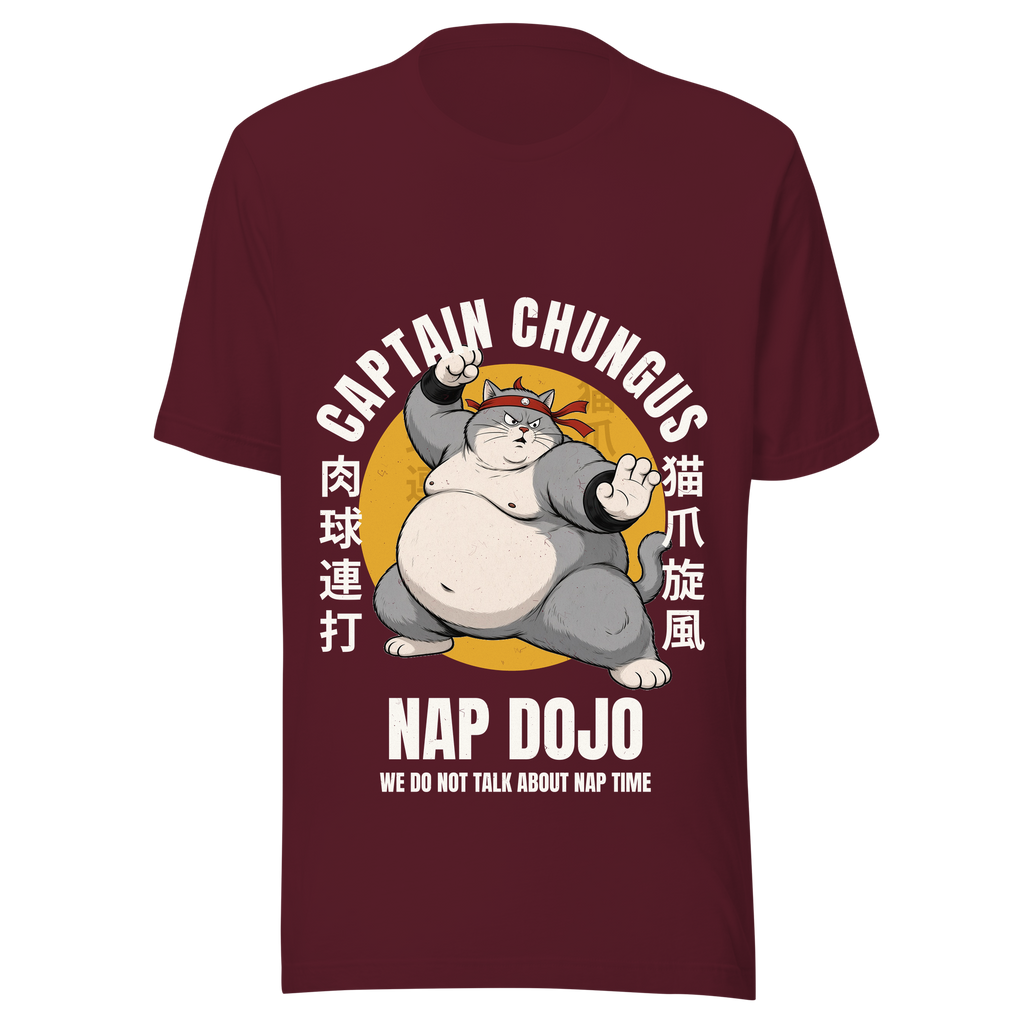 Captain Chungus Nap Dojo Tee - Maroon